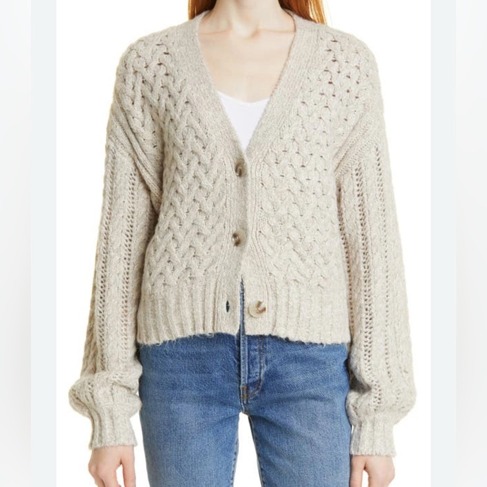 John Jenn Tan Knit Cardigan , Size M